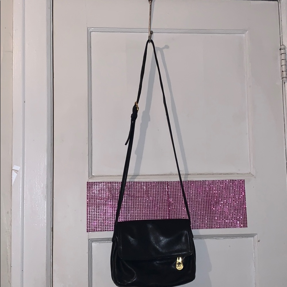 Vintage Black Genuine Leather Liz Claiborne Bag